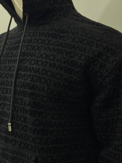 DOLCE & GABBANA ALL-OVER LOGO HOODIE